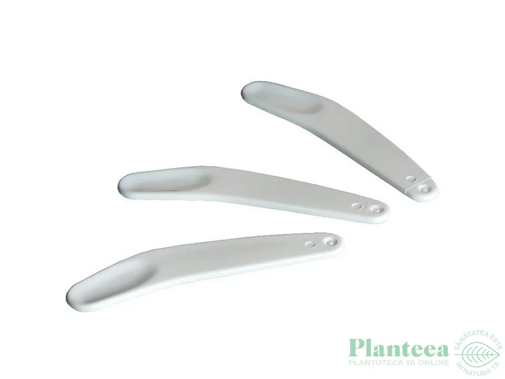 Spatula cosmetica alba 5,6cm - ELLEMENTAL