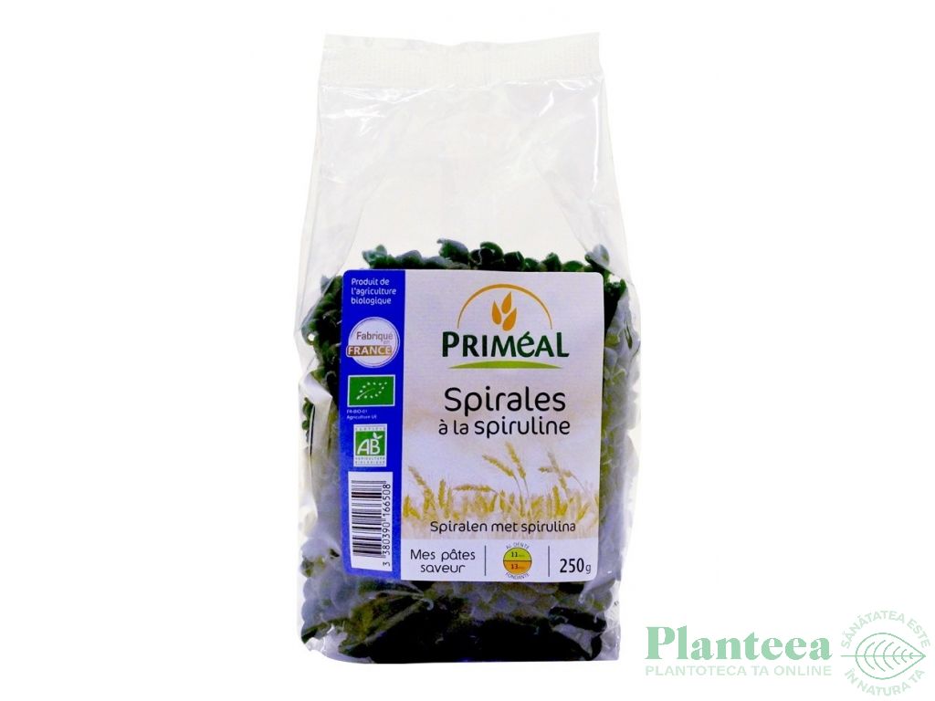 Paste spirale grau spirulina eco 250g - PRIMEAL