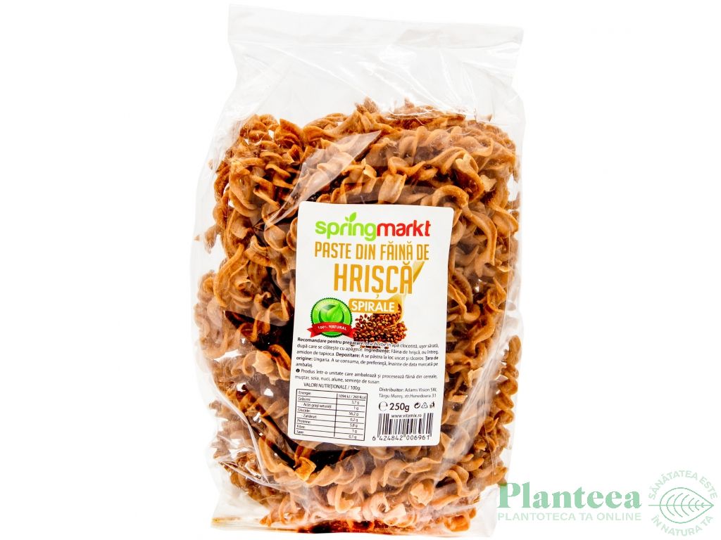 Paste spirale hrisca 250g - SPRINGMARKT