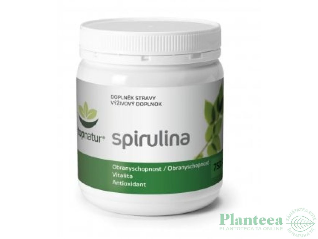 Spirulina 200mg raw bio 750cp - TOPNATUR