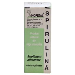 Spirulina 200mg flacon 40cp - HOFIGAL