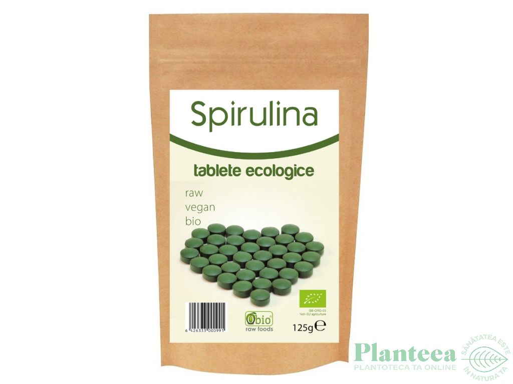 Spirulina tablete 500mg bio 250cp - OBIO