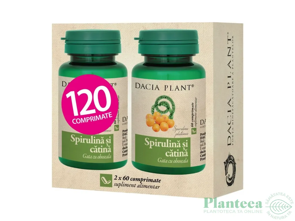 Set Spirulina catina 2x60cp - DACIA PLANT