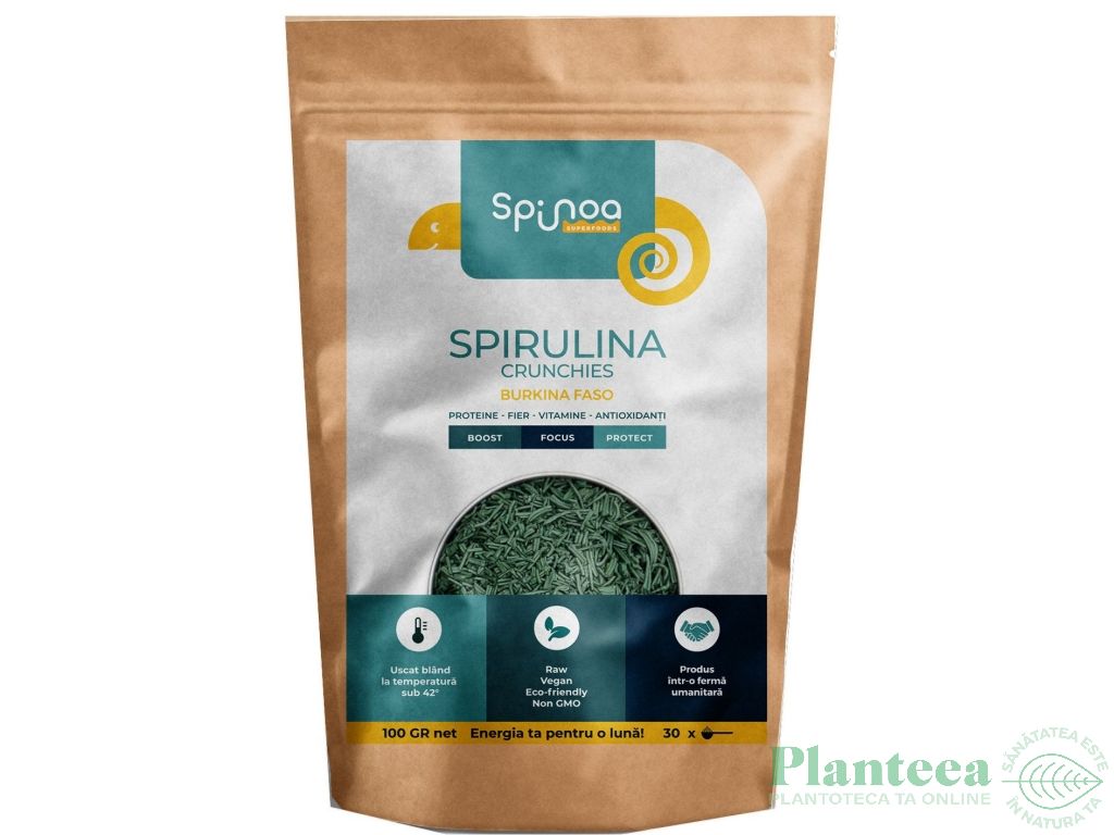 Spirulina crunchies Burkina Faso 100g - SPINOA