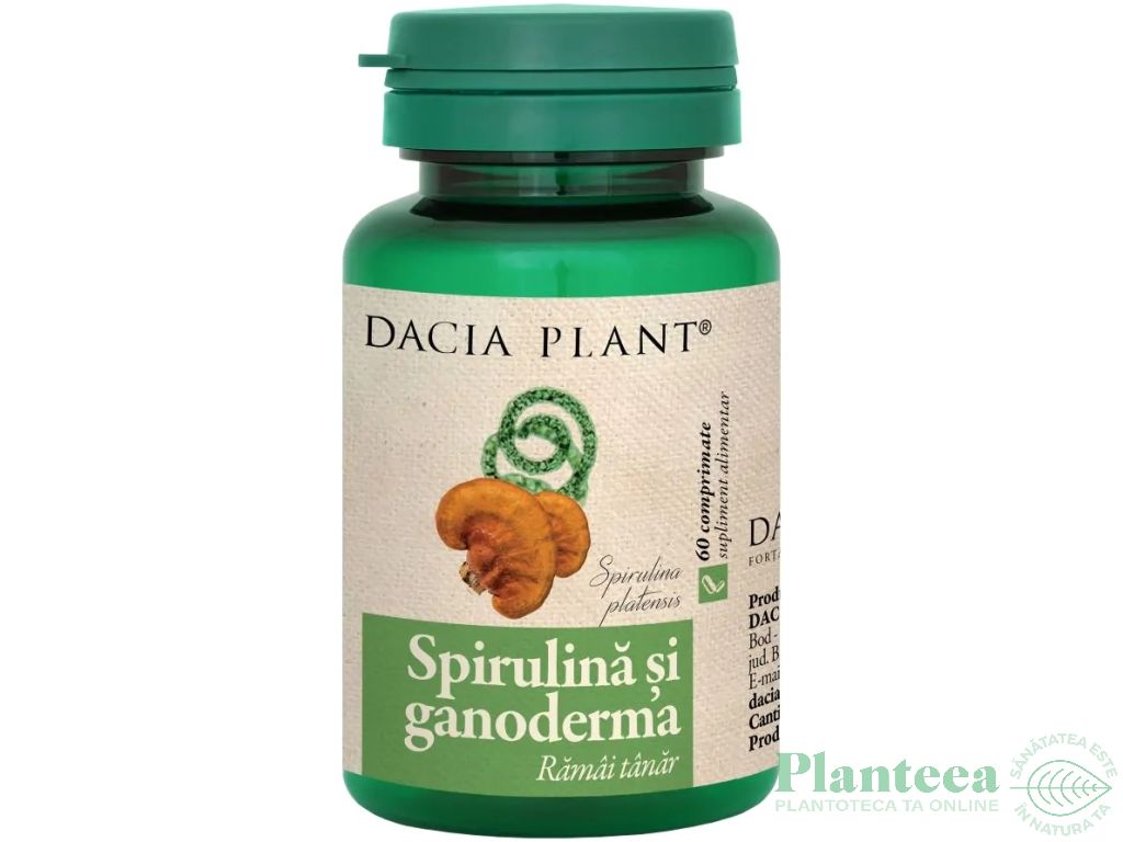Spirulina ganoderma 60cp - DACIA PLANT