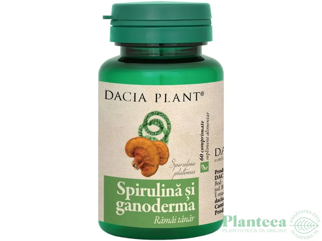 Spirulina ganoderma 1x60cp - DACIA PLANT