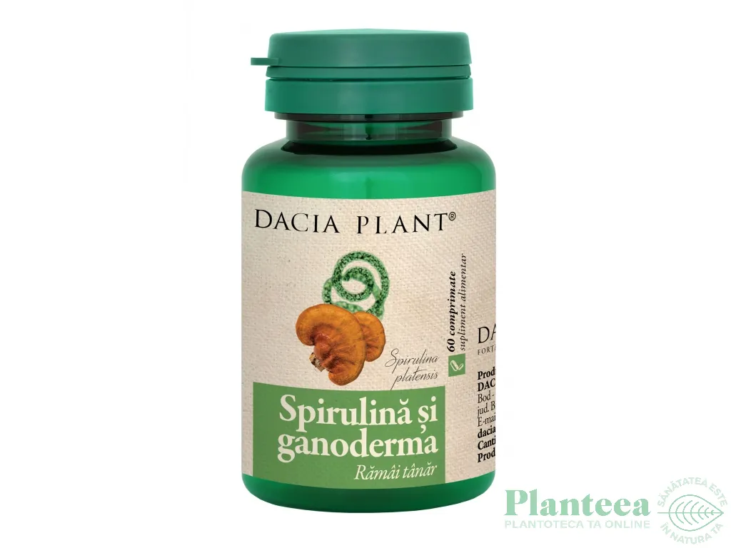 Spirulina ganoderma 60cp - DACIA PLANT