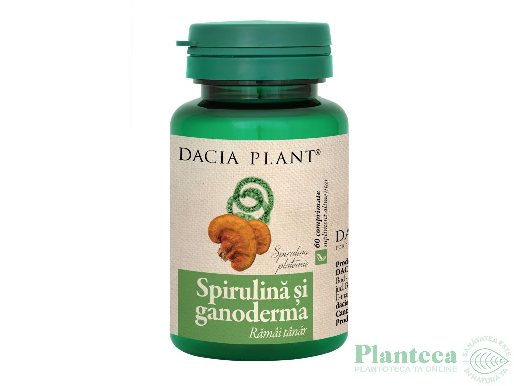 Spirulina ganoderma 60cp - DACIA PLANT