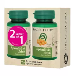 Pachet Spirulina catina 2x60cp - DACIA PLANT