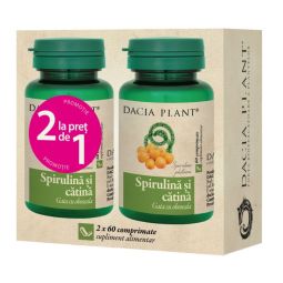 Spirulina catina 2x60cp - DACIA PLANT