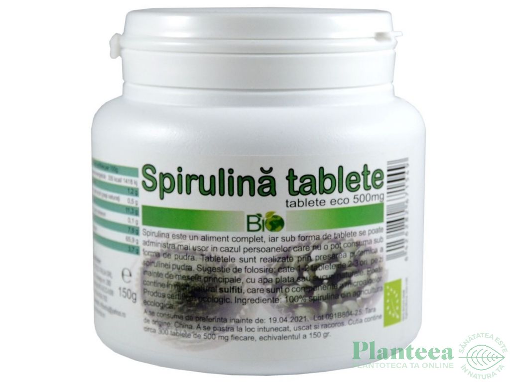 Spirulina 500mg tablete eco 300cp - DECO ITALIA