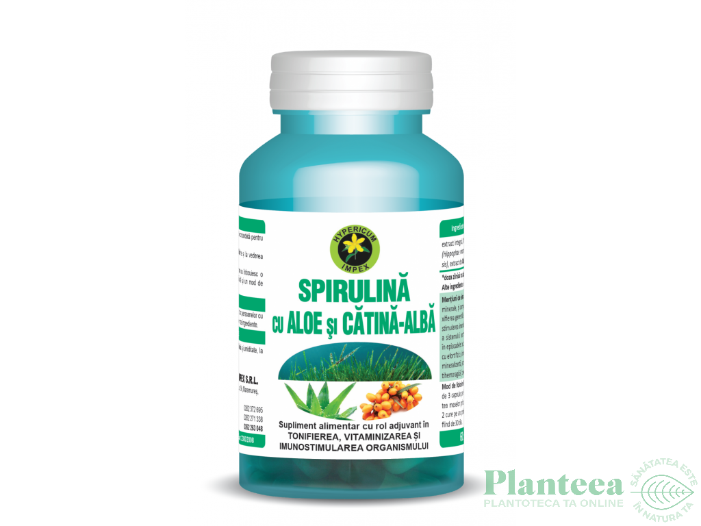 Spirulina aloe catina 60cps - HYPERICUM PLANT