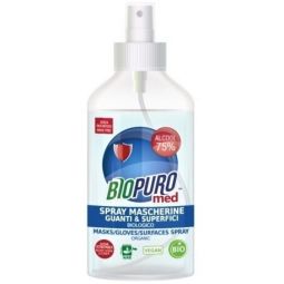 Spray igienizant masca manusi suprafete 75%alcool bio 250ml - BIOPURO