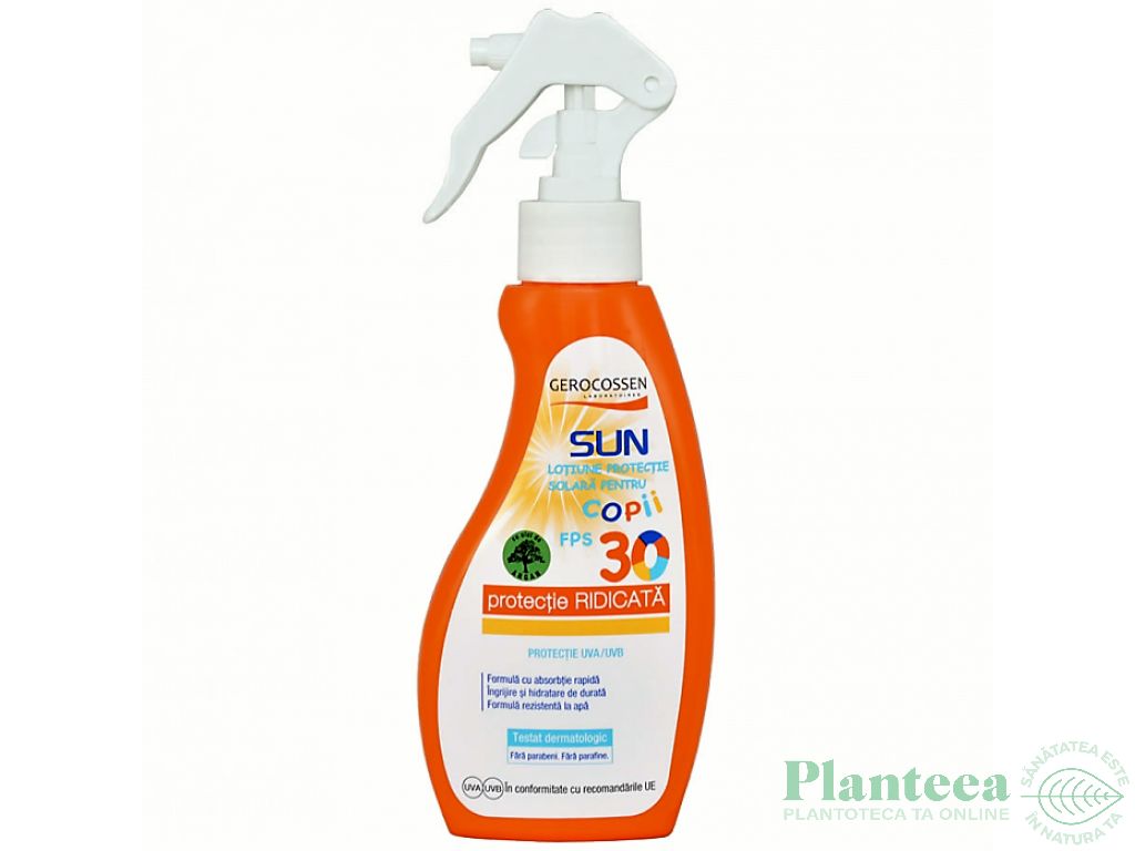 Lotiune protectie solara copii spf30 Sun 200ml - GEROCOSSEN