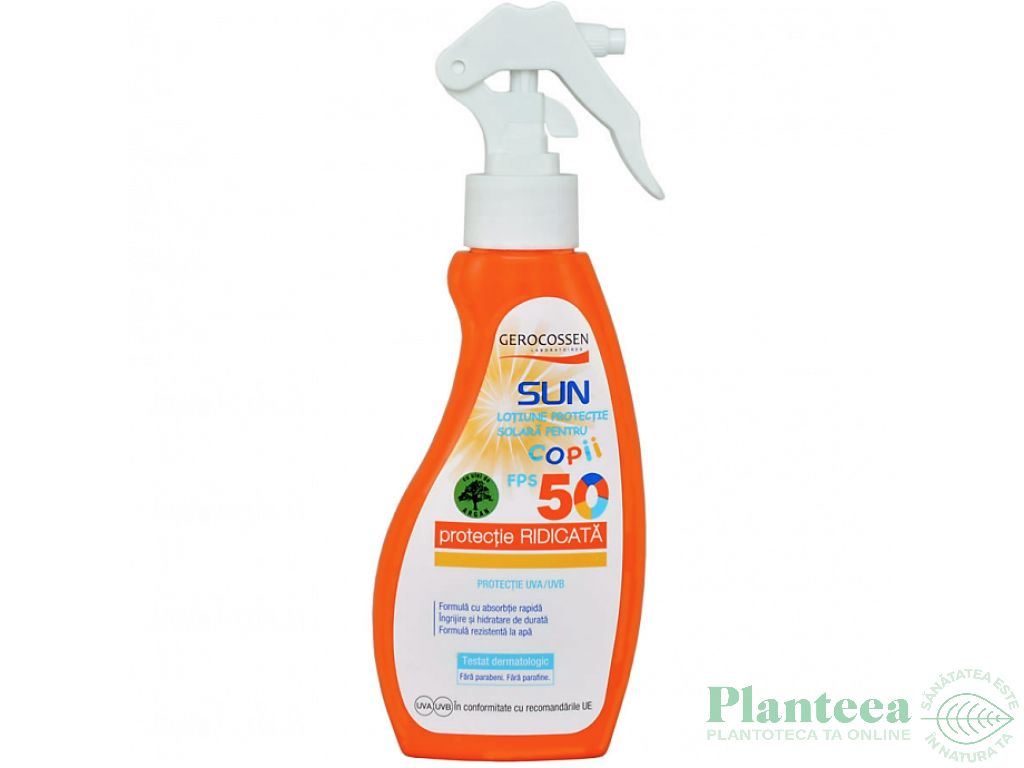 Lotiune protectie solara copii spf50 Sun 200ml - GEROCOSSEN