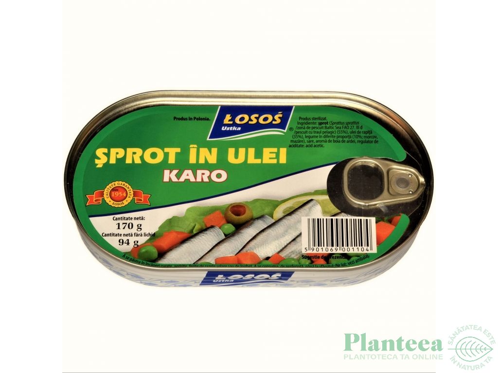 Sprot in ulei karo 170g - LOSOS