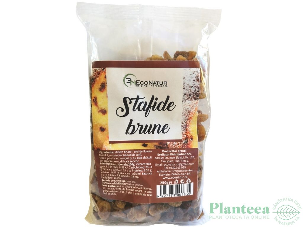 Stafide brune 250g - ECONATUR