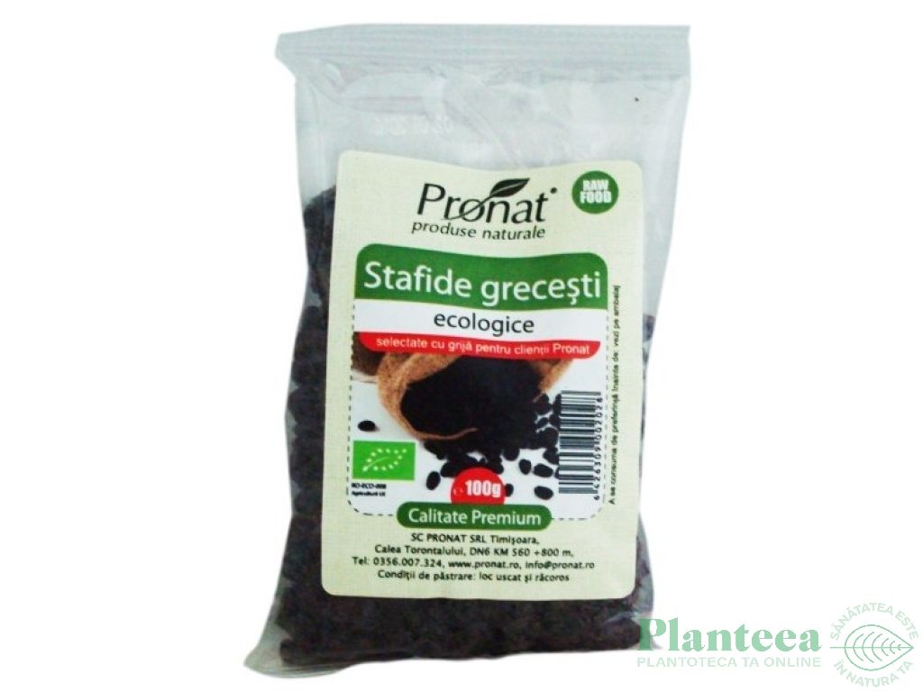 Stafide corint eco 100g - PRONAT