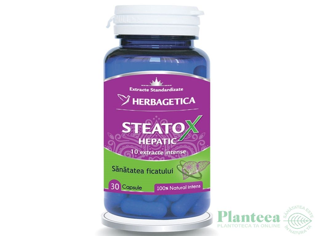 Steatox Hepatic 30cps - HERBAGETICA