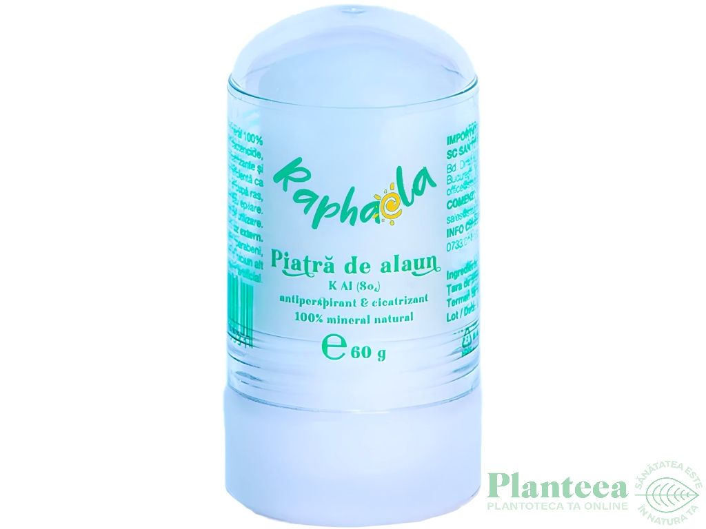 Deodorant stick piatra alaun 60g - SANTO RAPHAEL