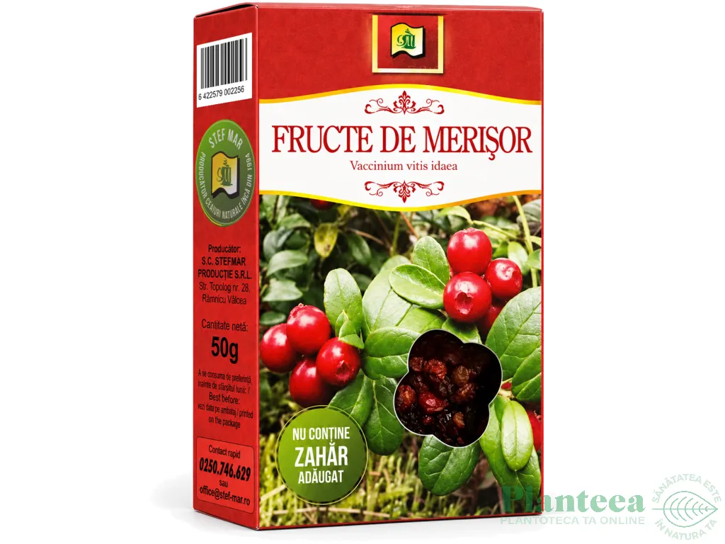 Ceai merisoare fructe 50g - STEFMAR