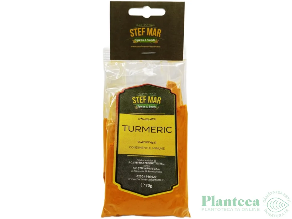 Condiment turmeric macinat 70g - STEF MAR