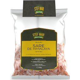 Sare roz cristale Himalaya 500g - STEF MAR