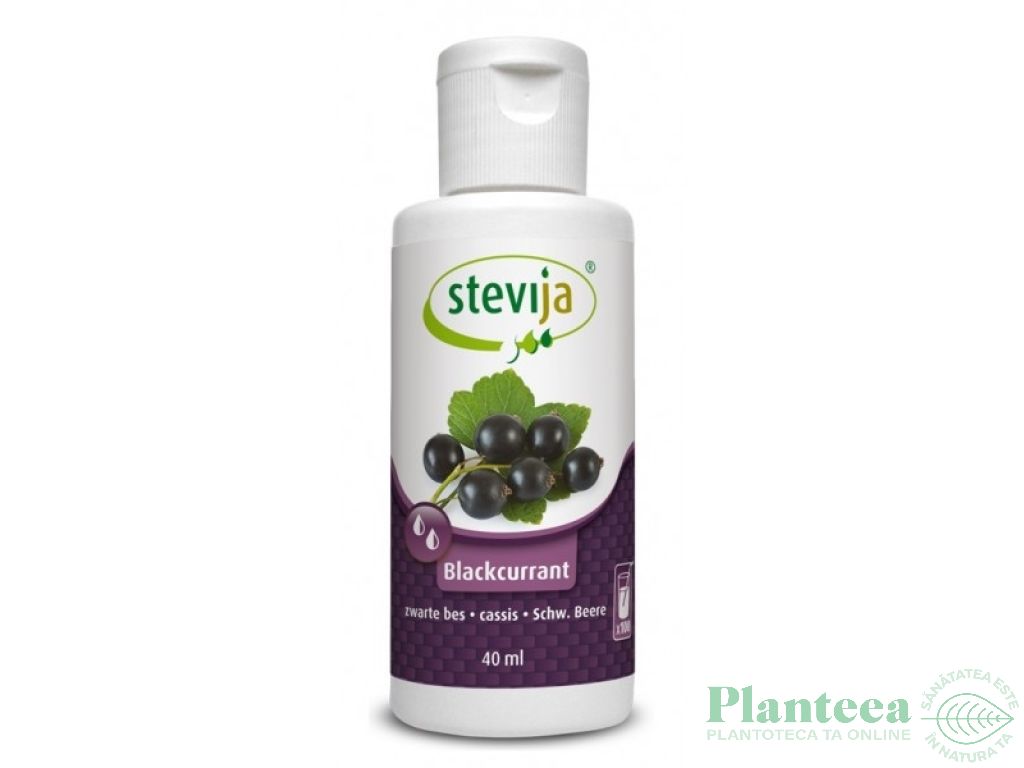 Stevie indulcitor lichid coacaze 40ml - STEVIJA