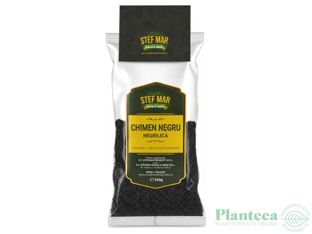 Condiment chimen negru [negrilica] seminte 100g - STEF MAR