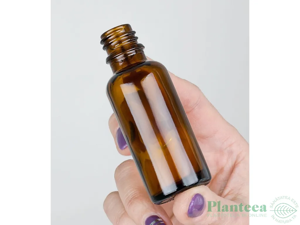 Flacon sticla bruna DIN18 fara capac 30ml - ELLEMENTAL