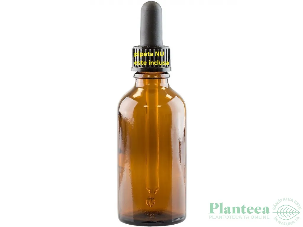 Flacon sticla bruna DIN18 fara capac 50ml - ELLEMENTAL