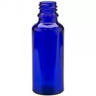 Flacon sticla albastra Royalblue DIN18 fara capac 30ml - MAYAM