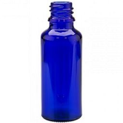 Flacon sticla albastra Royalblue DIN18 fara capac 30ml - MAYAM