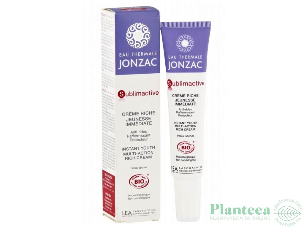 Crema antirid ten normal uscat Sublimactive 40ml - JONZAC