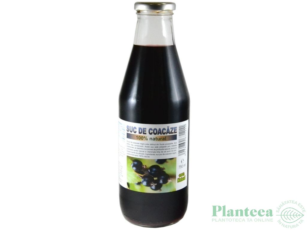 Suc coacaze negre 100% 750ml - DECO ITALIA