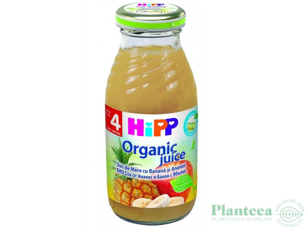 Suc mere banana ananas bebe +4luni 200ml - HIPP ORGANIC