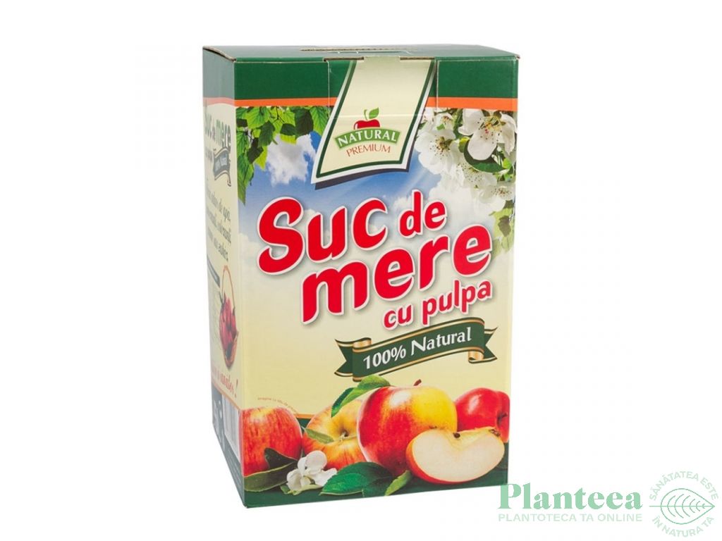 Suc mere 100% cu pulpa 5L - NATURAL PREMIUM