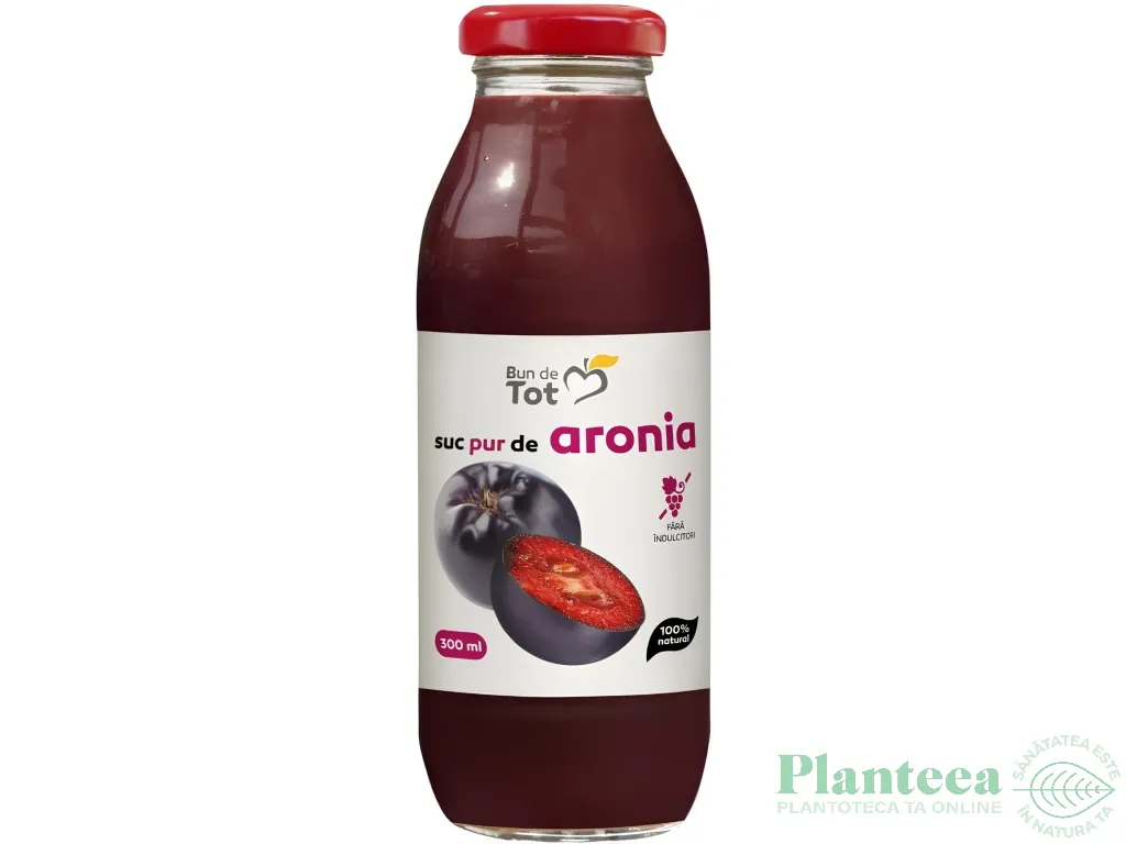 Suc aronia fara zahar 300ml - BUN DE TOT