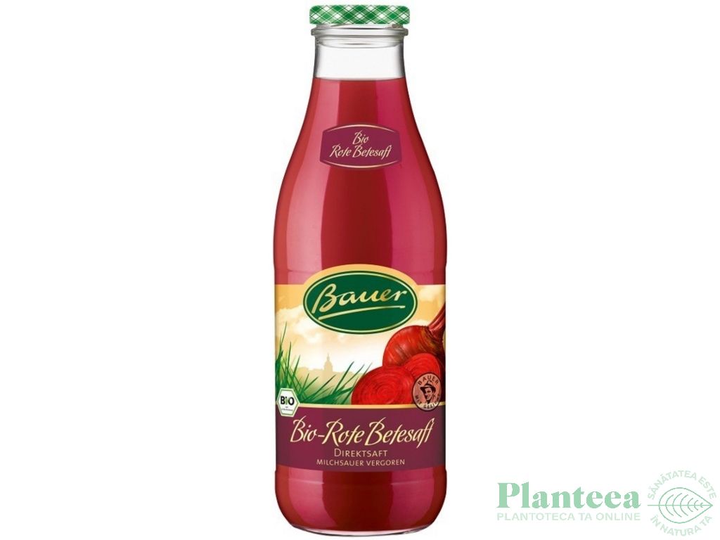 Suc sfecla rosie 100% eco 980ml - BAUER