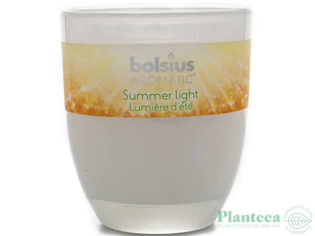 Lumanare parfumata pahar 23h summer light 290g - BOLSIUS