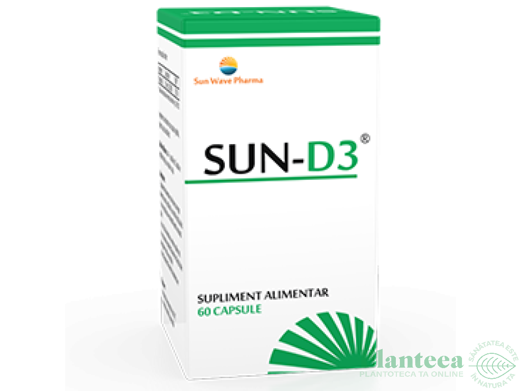 Sun D3 500mcg 60cps - SUN WAVE PHARMA