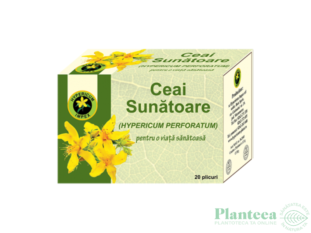 Ceai sunatoare 20dz - HYPERICUM PLANT