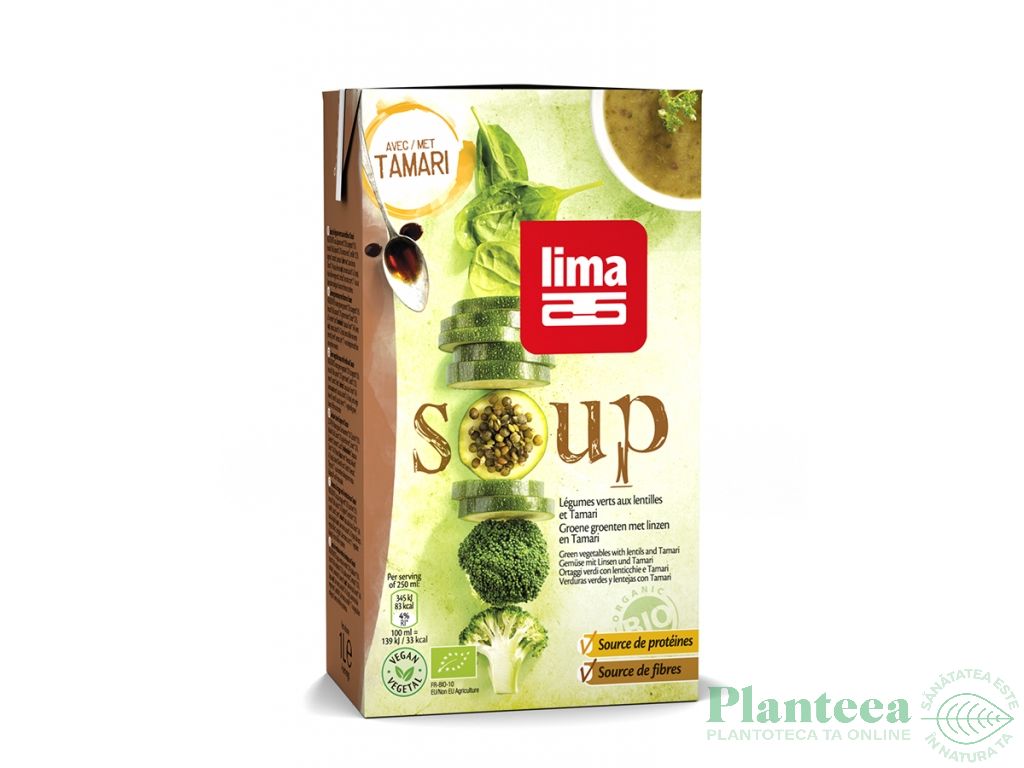 Supa legume verzi linte tamari eco 1L - LIMA