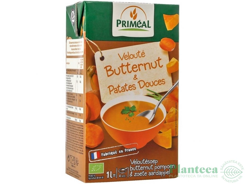 Supa crema dovleac cartofi dulci eco 1L - PRIMEAL