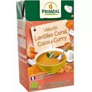 Supa crema linte rosie lapte_cocos curry eco 1L - PRIMEAL