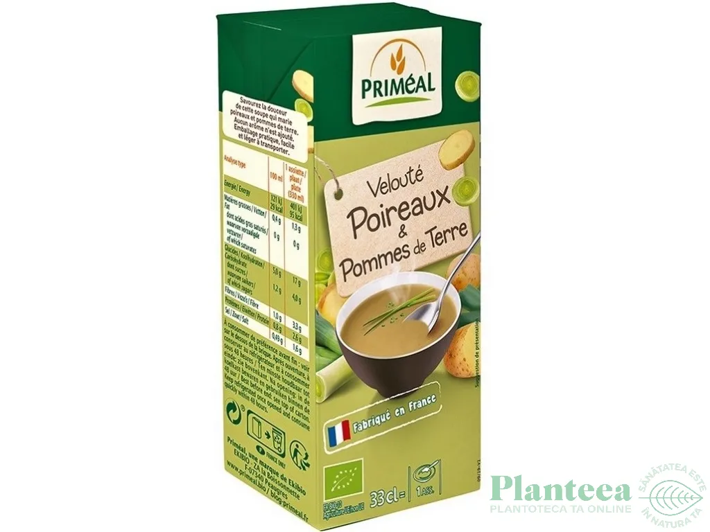 Supa crema praz cartofi eco 330ml - PRIMEAL