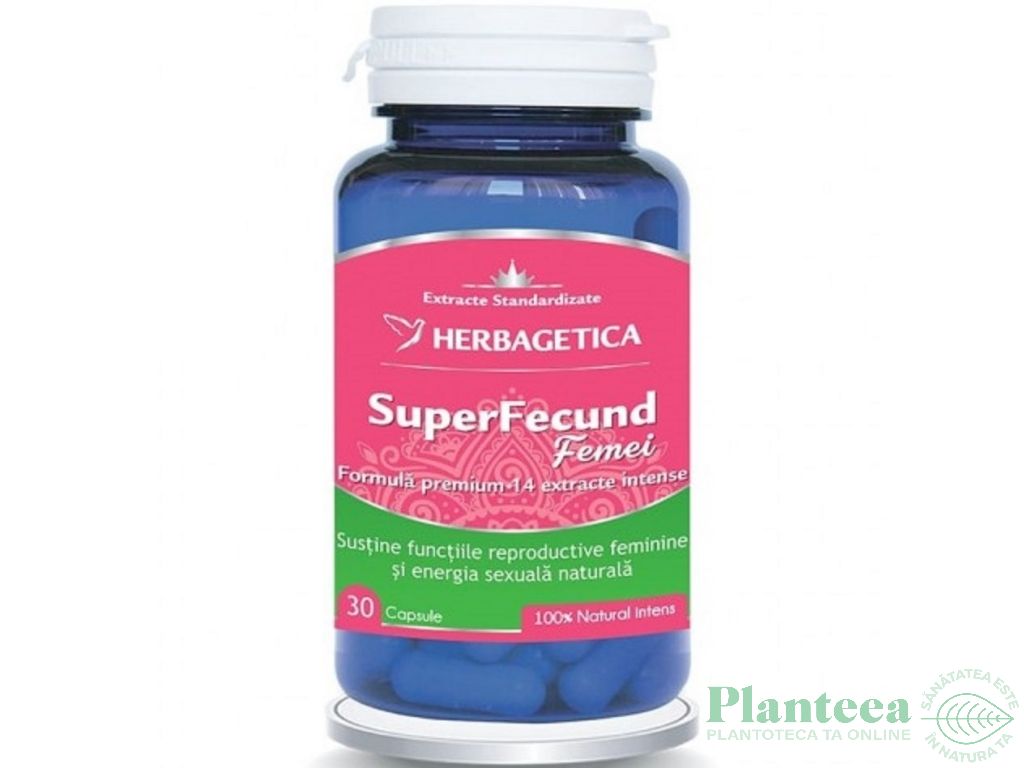 SuperFecund femei 30cps - HERBAGETICA