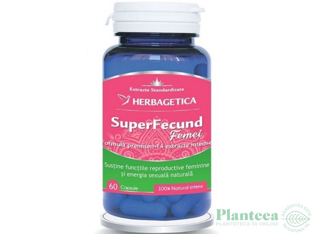 SuperFecund femei 60cps - HERBAGETICA