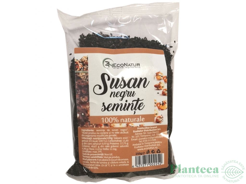 Seminte susan negru 250g - ECONATUR