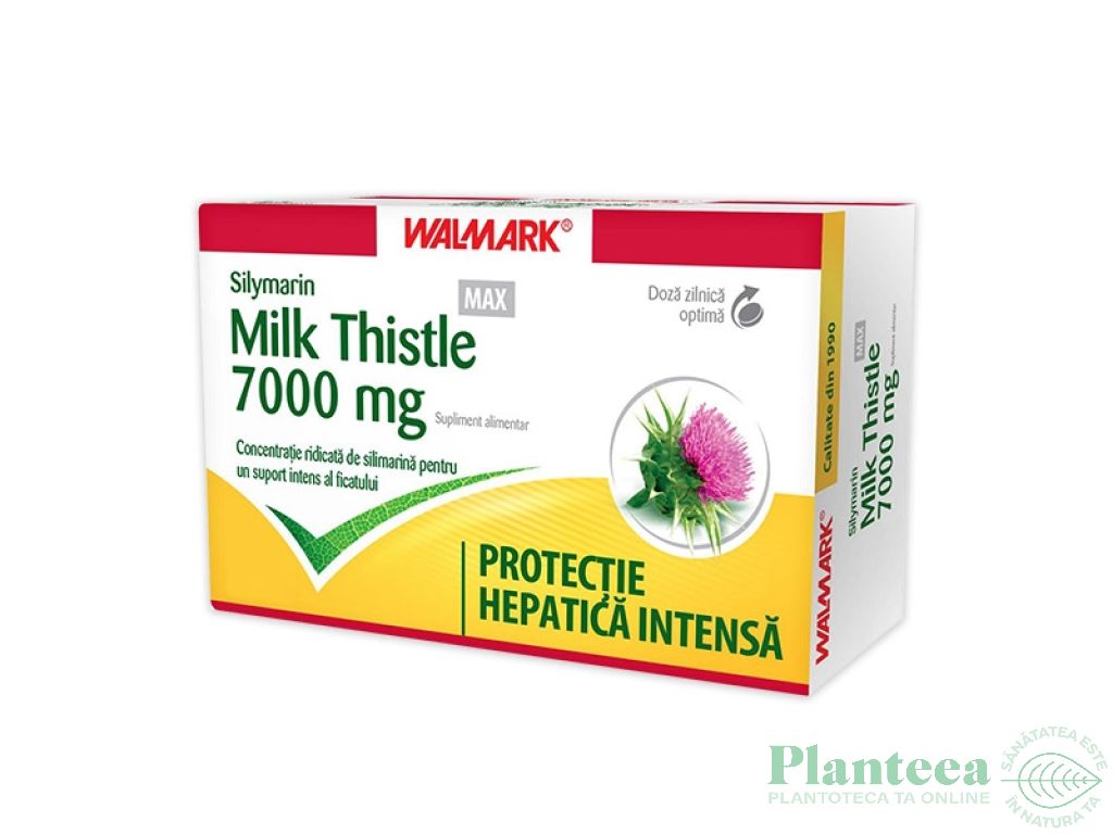 Silimarina Milk Thistle 7000mg 60cps - WALMARK